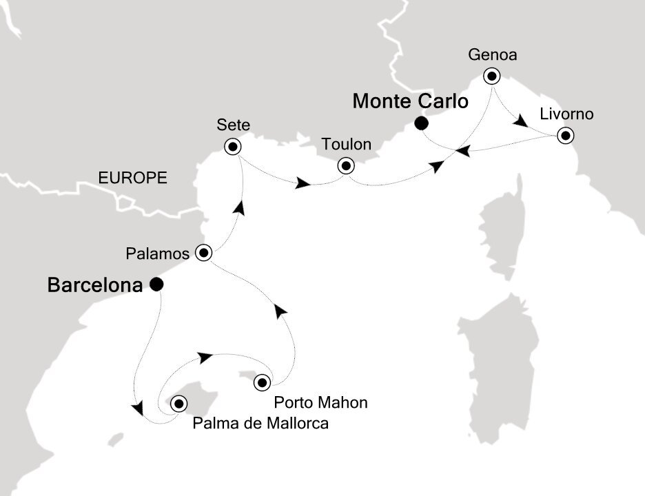 cruise from barcelona to monaco