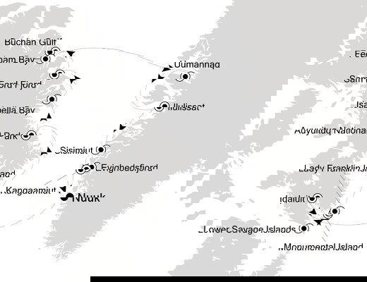  Greenland Cruises - 2025-2027 Seasons Motiv 