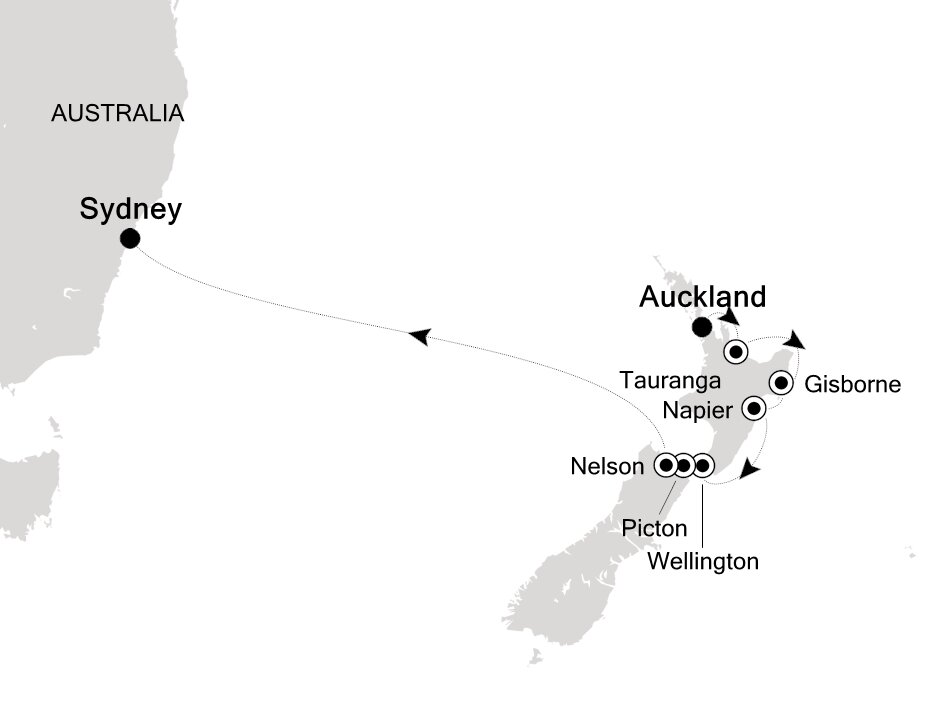 Auckland to Sydney - Silversea (10 Night Cruise from Auckland to Sydney)