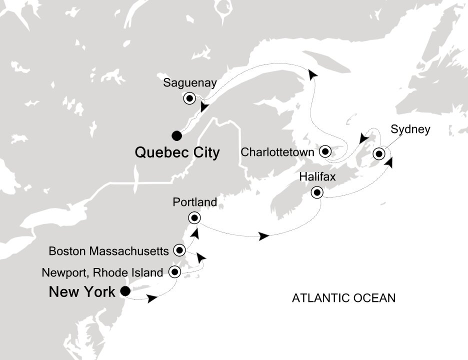 New York to Quebec City Silversea (10 Night Cruise from New York to