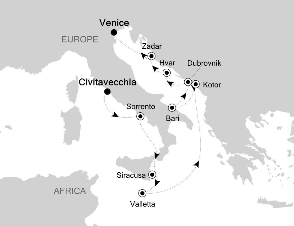 Cruises From Rome To Venice 2024 2026 Seasons 119611 