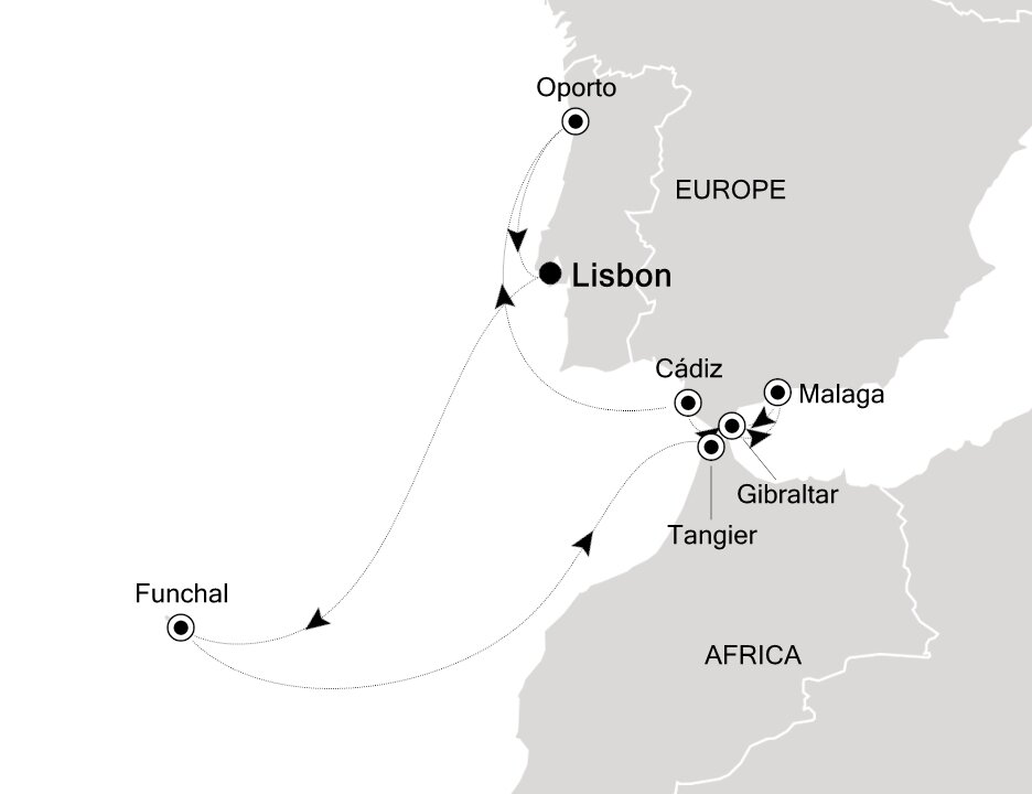 Lisbon to Lisbon - Silversea (11 Night Roundtrip cruise from Lisbon)