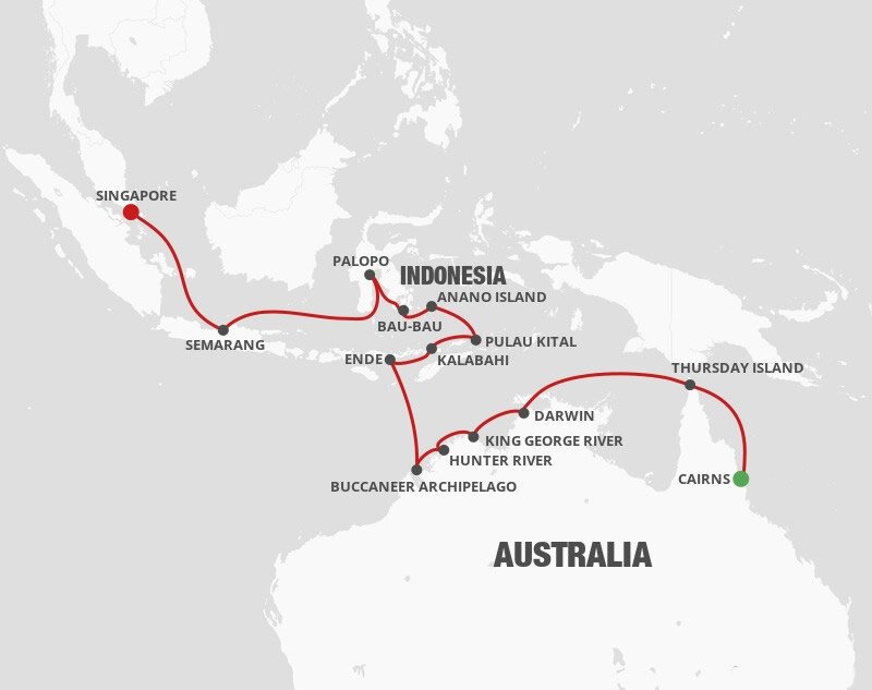silversea cruise singapore to cairns