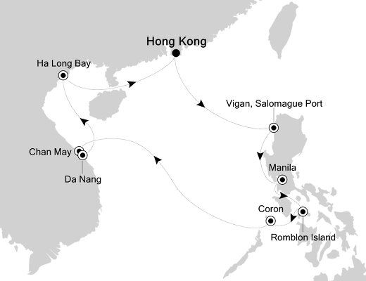 Cruises Starting and Ending in Hong Kong - 2023 & 2024 Seasons