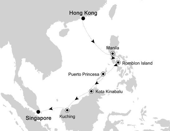 Cruises from Hong Kong to Singapore | 2021, 2022 & 2023 Seasons