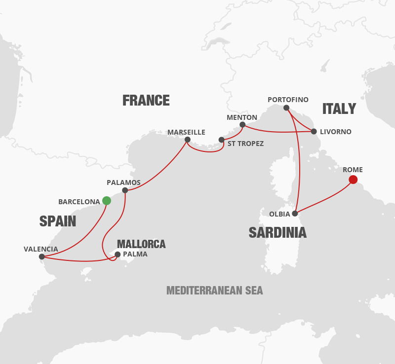 Barcelona To Rome - Silversea (10 Night Cruise From Barcelona To Rome)