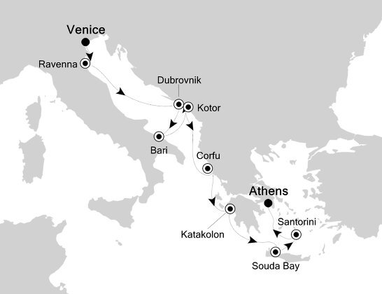 Cruises from Venice to Athens | 2021, 2022 & 2023 Seasons