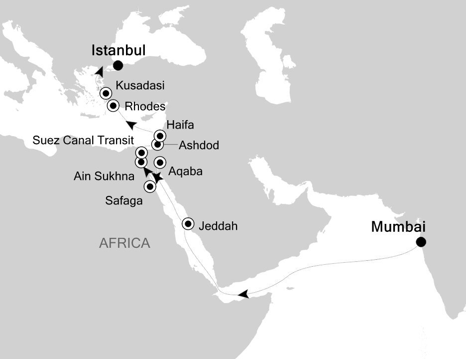 mumbai to istanbul travel time