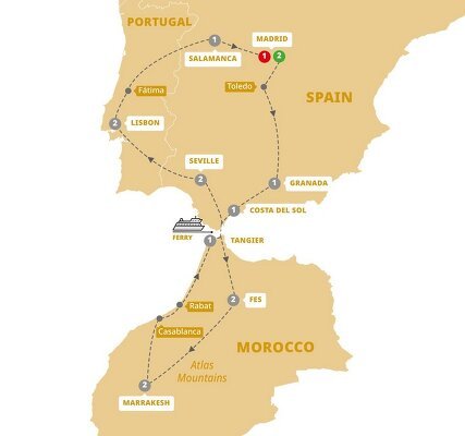 Spain, Portugal & Morocco Tours - 2024 & 2025 Seasons