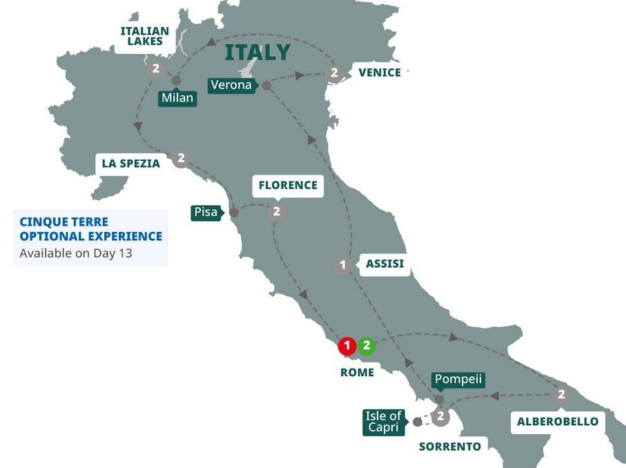 Trafalgar Tours 2025 Italy Images References :