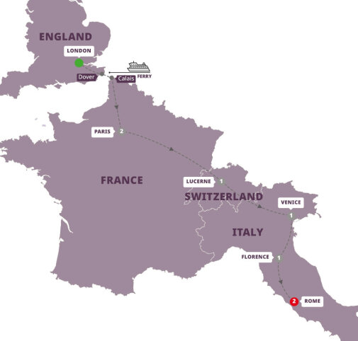 Tours from London to Rome | 2026-2028 | Global Journeys
