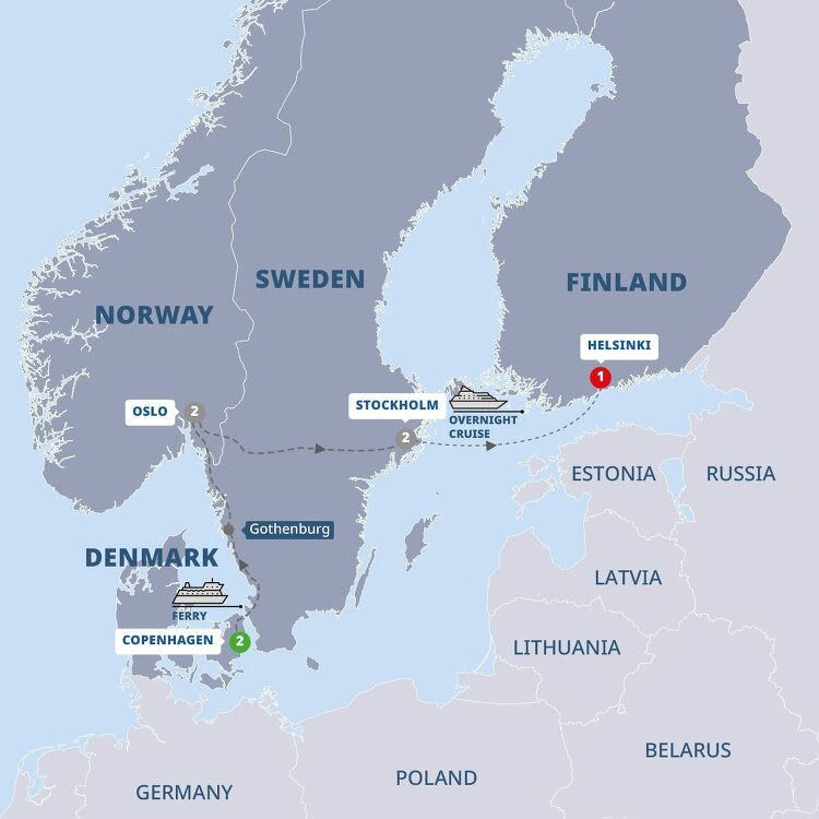 trafalgar tours capitals of scandinavia