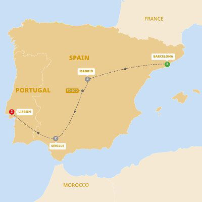 Spain & Portugal Tours - 2023-2025 Seasons