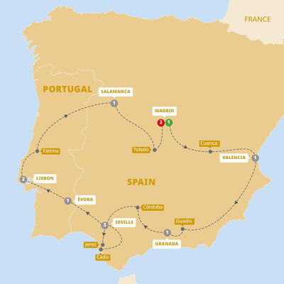 Spain & Portugal Tours - 2023-2025 Seasons