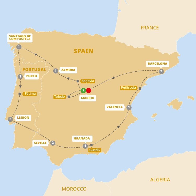 Trafalgar Tours 2024 Spain And Portugal Itinerary - Joyan Julietta