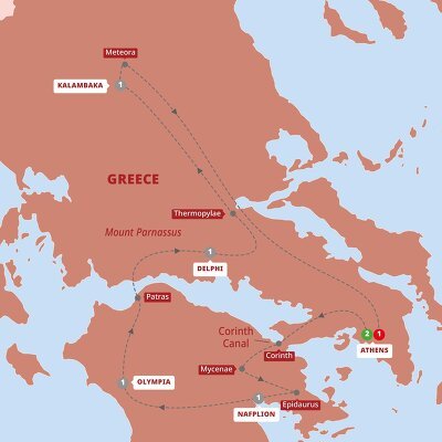trafalgar tours greece 2023
