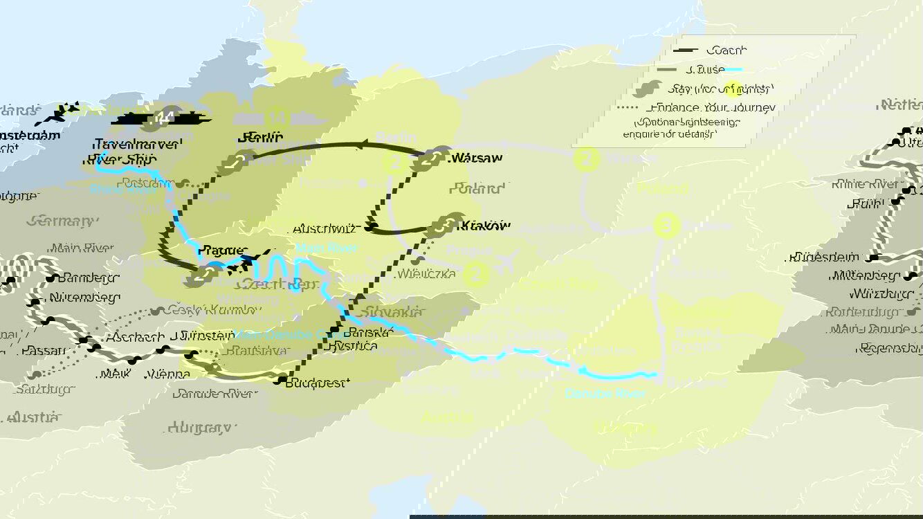 Eastern Europe and European Gems River Cruise Travelmarvel (24 Days