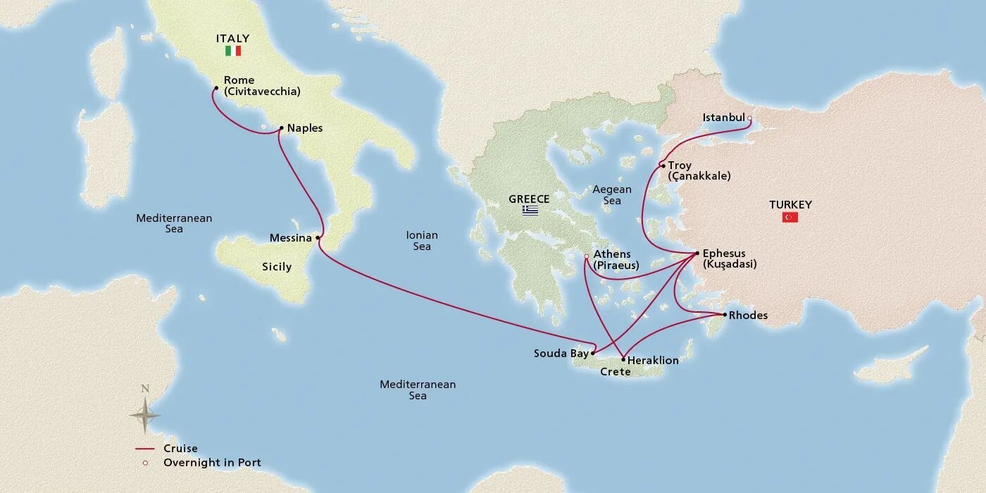 Ancient Mediterranean Antiquities Viking (14 Night Cruise from