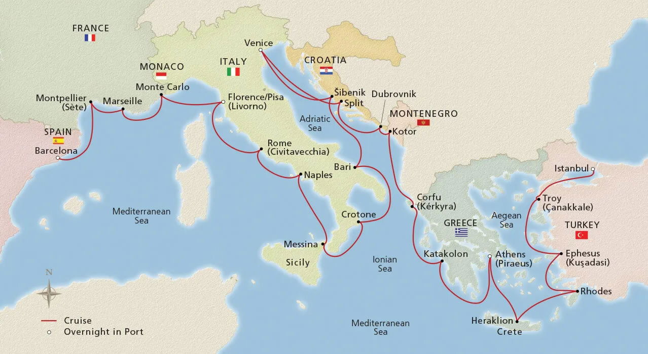 Mediterranean’s Iconic Shores Viking (28 Night Cruise from Istanbul