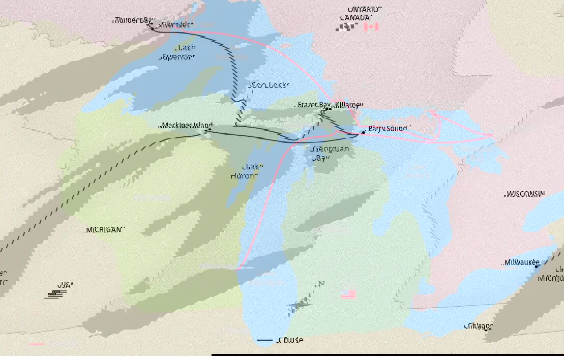 Great Lakes Explorer Viking (7 Night Cruise from Milwaukee to Thunder