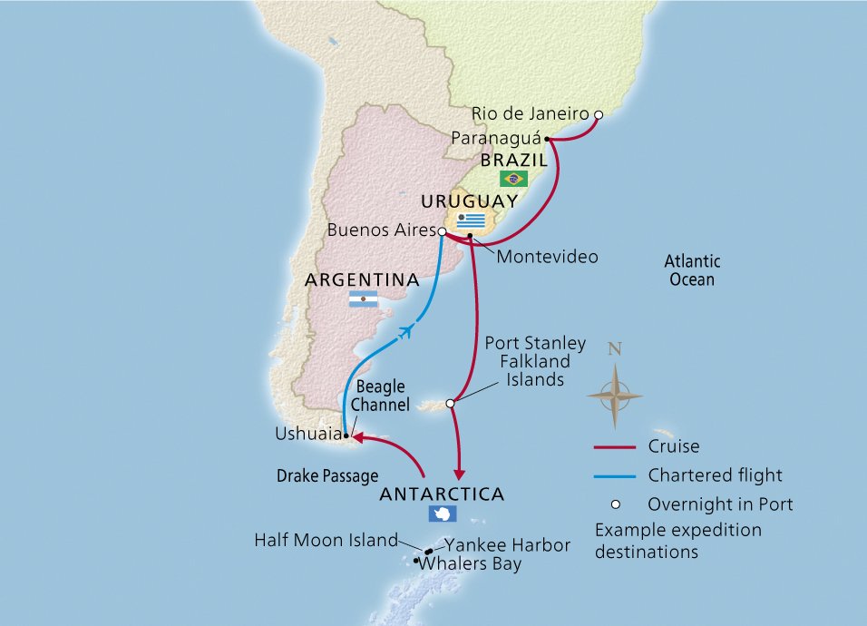 South America & Antarctic Discovery - Viking (17 Night Cruise from Rio 