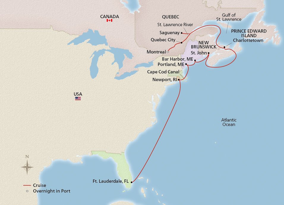 viking cruises canada and new england