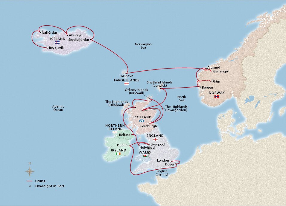 British Isles & Iceland Explorer Viking (26 Night Cruise from