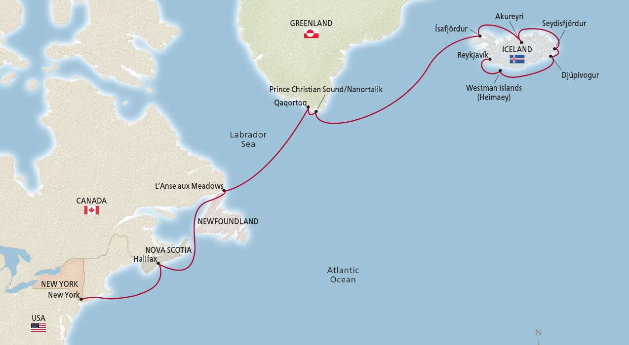 Iconic Iceland, Greenland & Canada Viking (14 Night Cruise from
