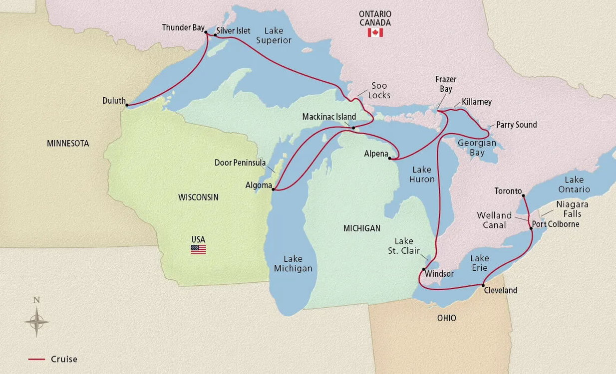 Great Lakes Collection Viking (14 Night Cruise from Duluth to Toronto)