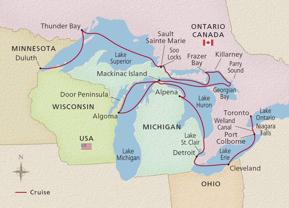 Great Lakes Collection Viking 14 Night Cruise from Duluth to Toronto 