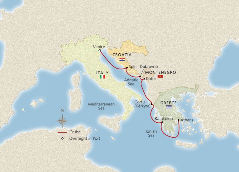 Venice The Adriatic Greece Viking 7 Night Cruise From Venice To   77886 