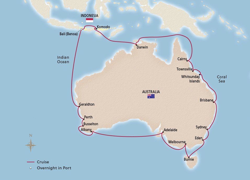 Grand Australia Circumnavigation - Viking (31 Night Roundtrip Cruise 