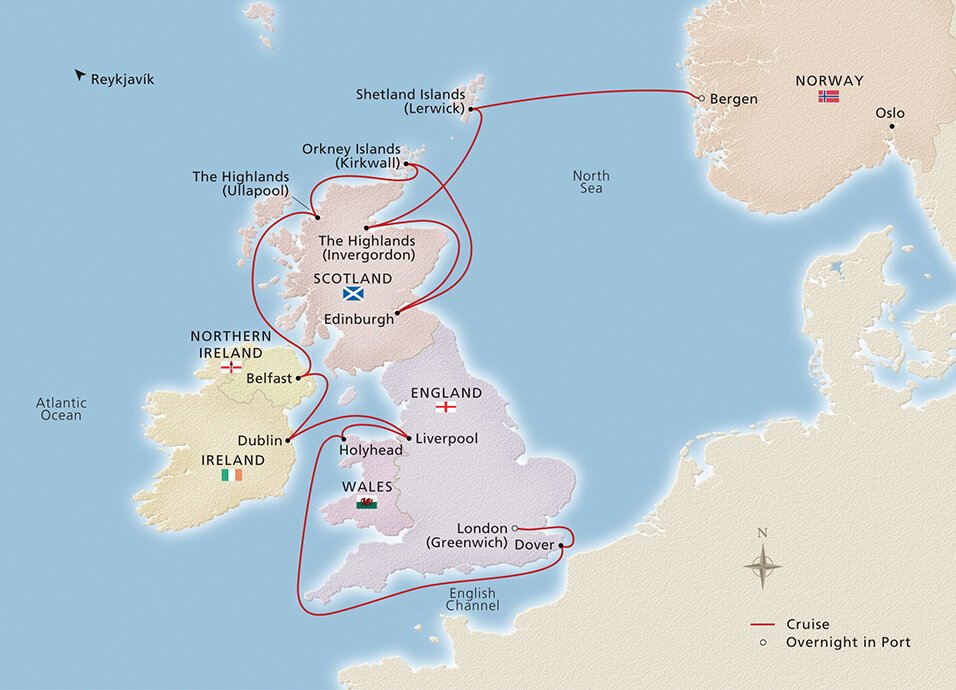 British Isles Explorer Viking (14 Night Cruise from Bergen to London)