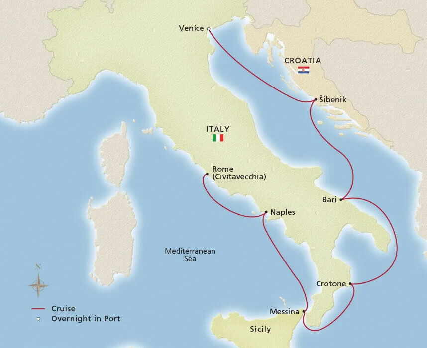Italian Sojourn Viking (7 Night Cruise from Venice to Rome)
