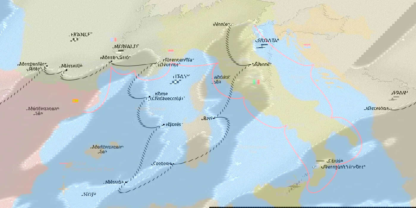 Mediterranean & Italian Sojourn Viking (14 Night Cruise from