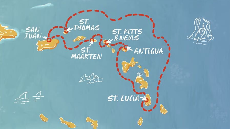 8 Day Antigua & the St. Isles Itinerary (Virgin Voyages)