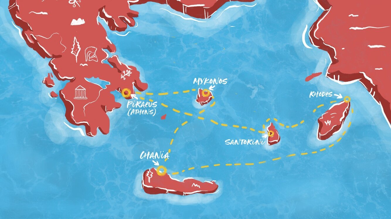 Greek Island Glow Virgin Voyages (7 Night Roundtrip Cruise from Athens)