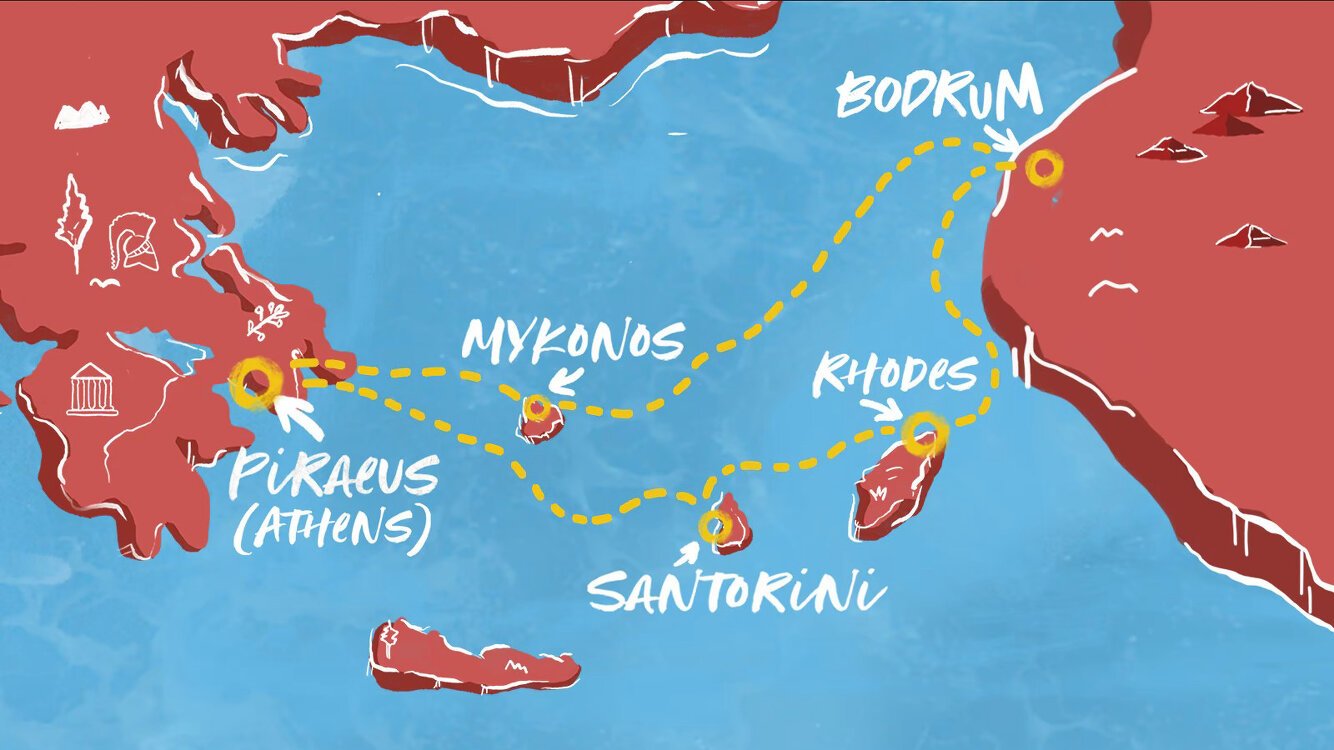 virgin cruise around greek islands