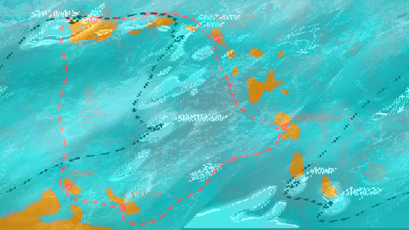 Sunsets in the Lesser Antilles Virgin Voyages (7 Night Roundtrip