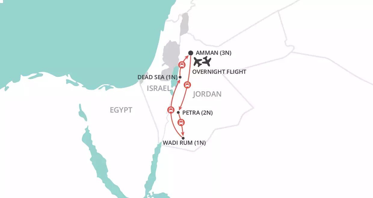 Journey through Jordan - Wendy Wu (10 Days From Amman to Amman)