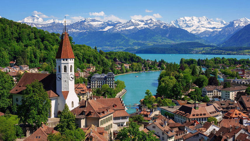 Mountains, Valleys and Lakes of Switzerland