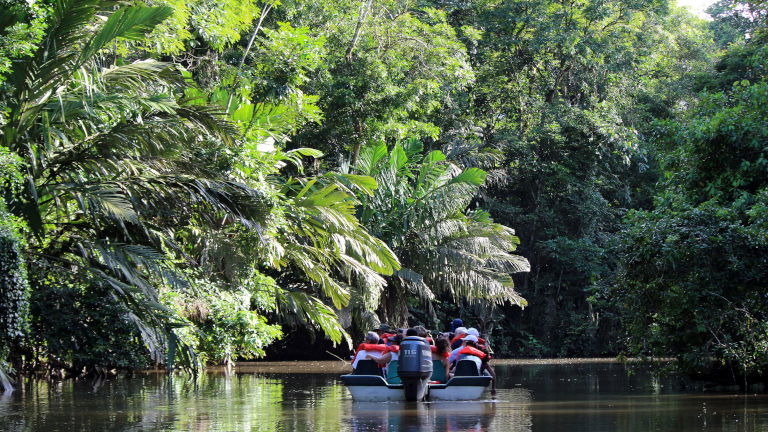 Boating into Tortuguero NP. Image courtesy of Bunnik Tours Boating into Tortuguero NP. Image courtesy of Bunnik Tours