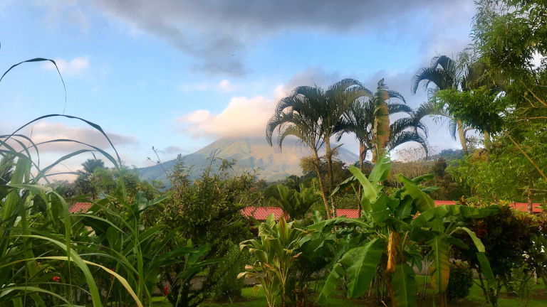 The View of Arenal Volcano from Emilys hotel room The View of Arenal Volcano from Emilys hotel room