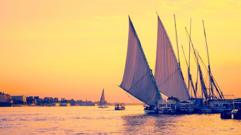 Feluccas, Nile River, Egypt