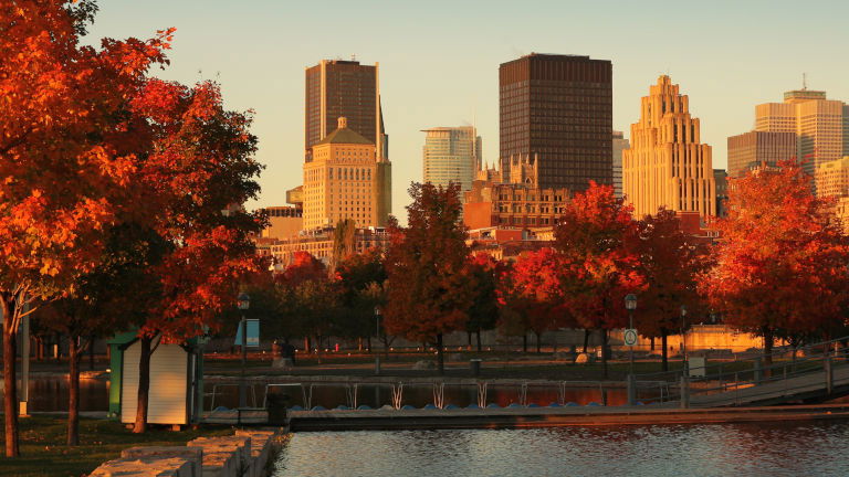 Montreal City, Canada in the Fall