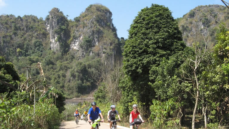 Cycling in Laos