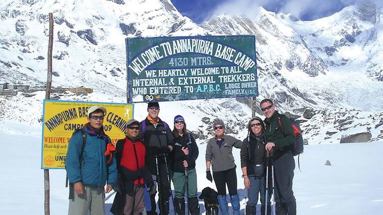 At the Annapurna Base Camp