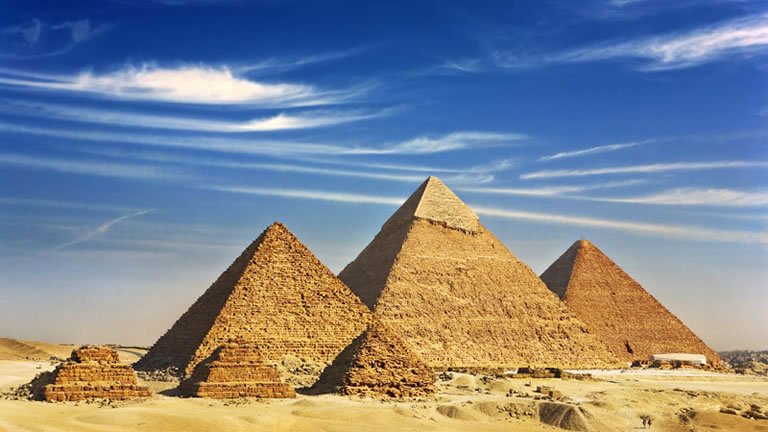 Family Egyptian Sphinx, Pyramids & Nile River