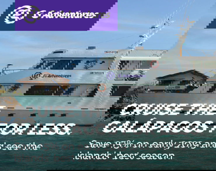 Cruise the Galápagos with G Adventures and Save 15%!