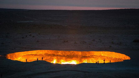 Camp by the Door to Hell